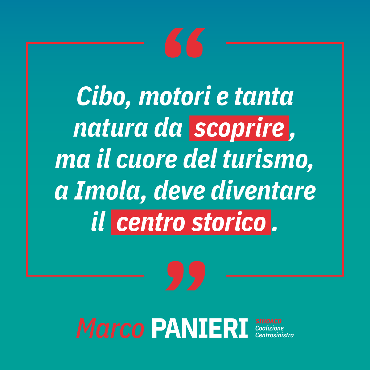 Marco Panieri | Campagna elettorale | Agenzia ORA