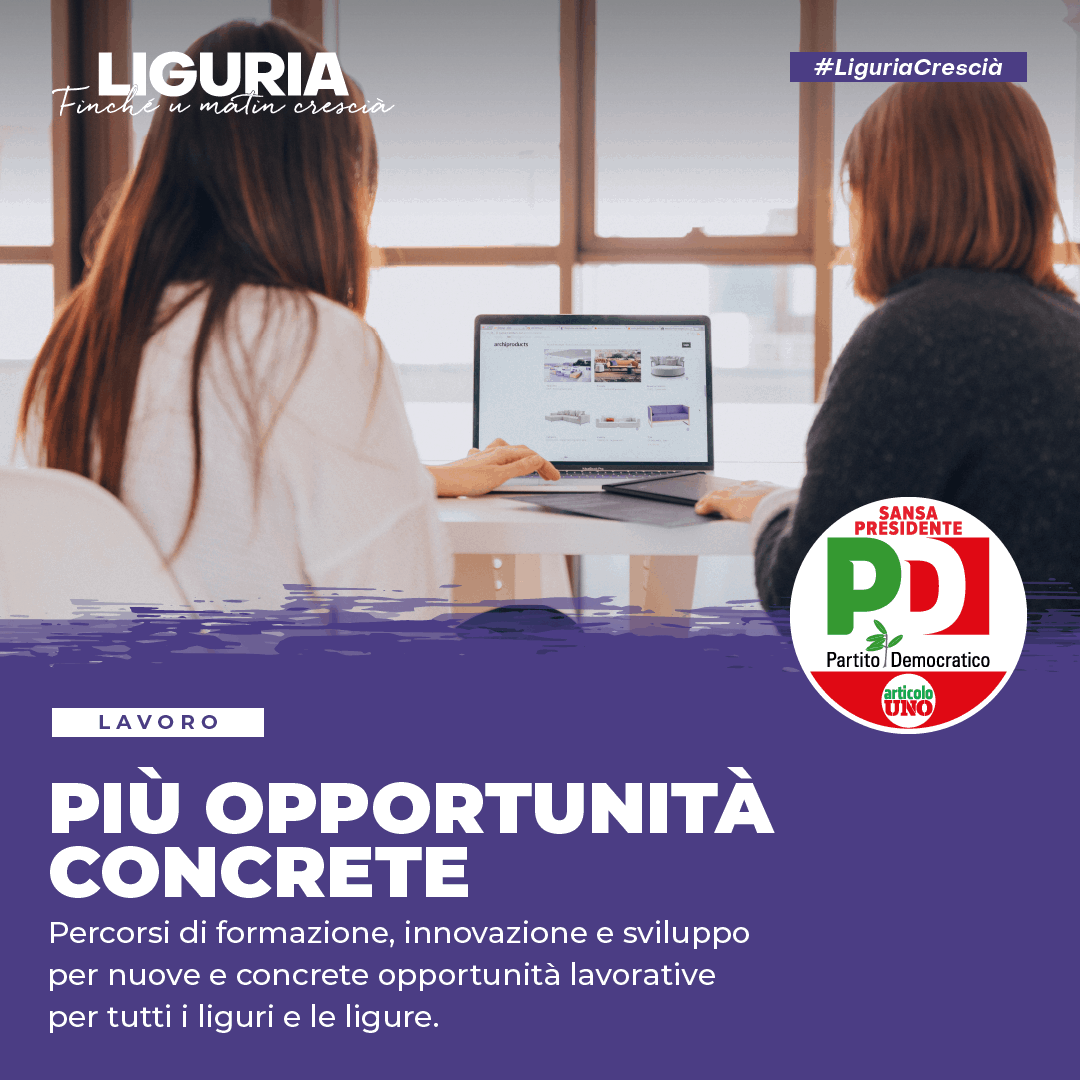 PD Liguria | Comunicazione politica | ORA