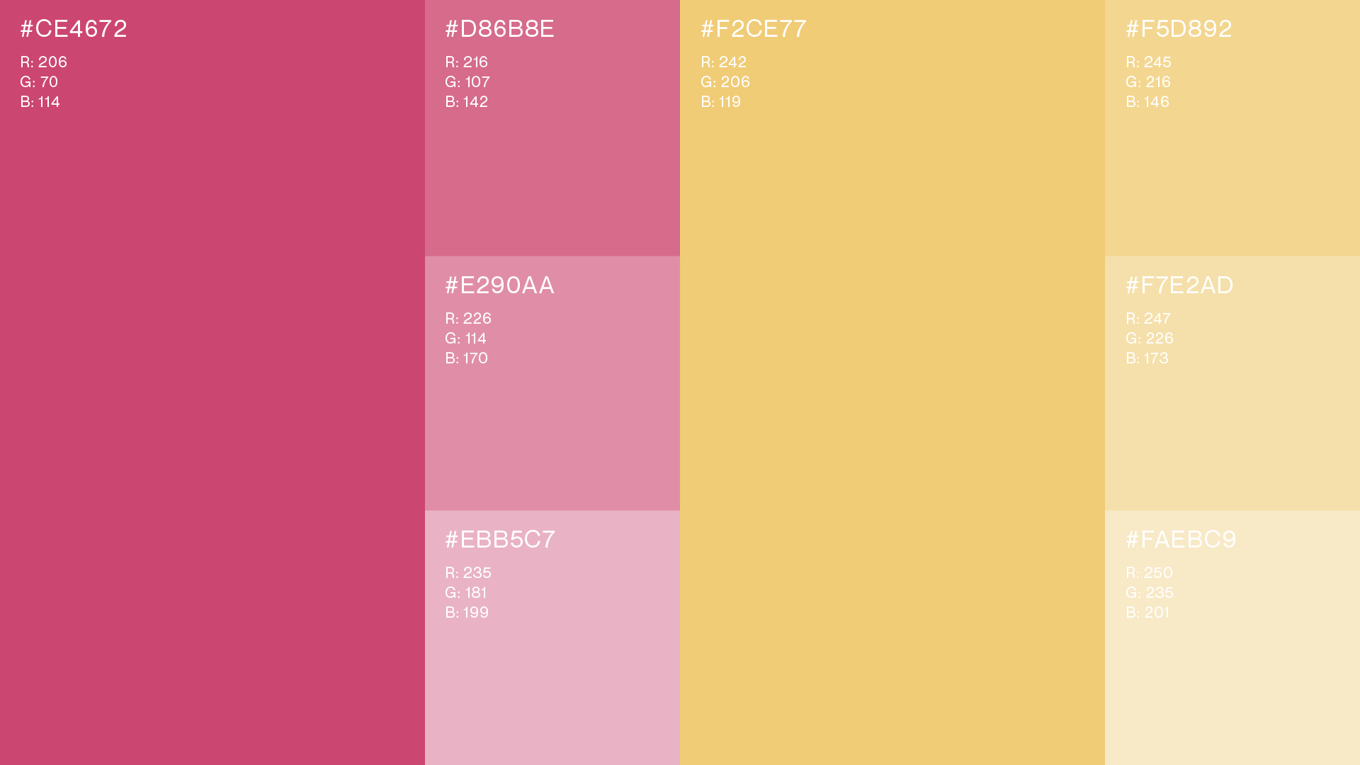 Color palette Musicastrada | comunicazione integrata | ORA