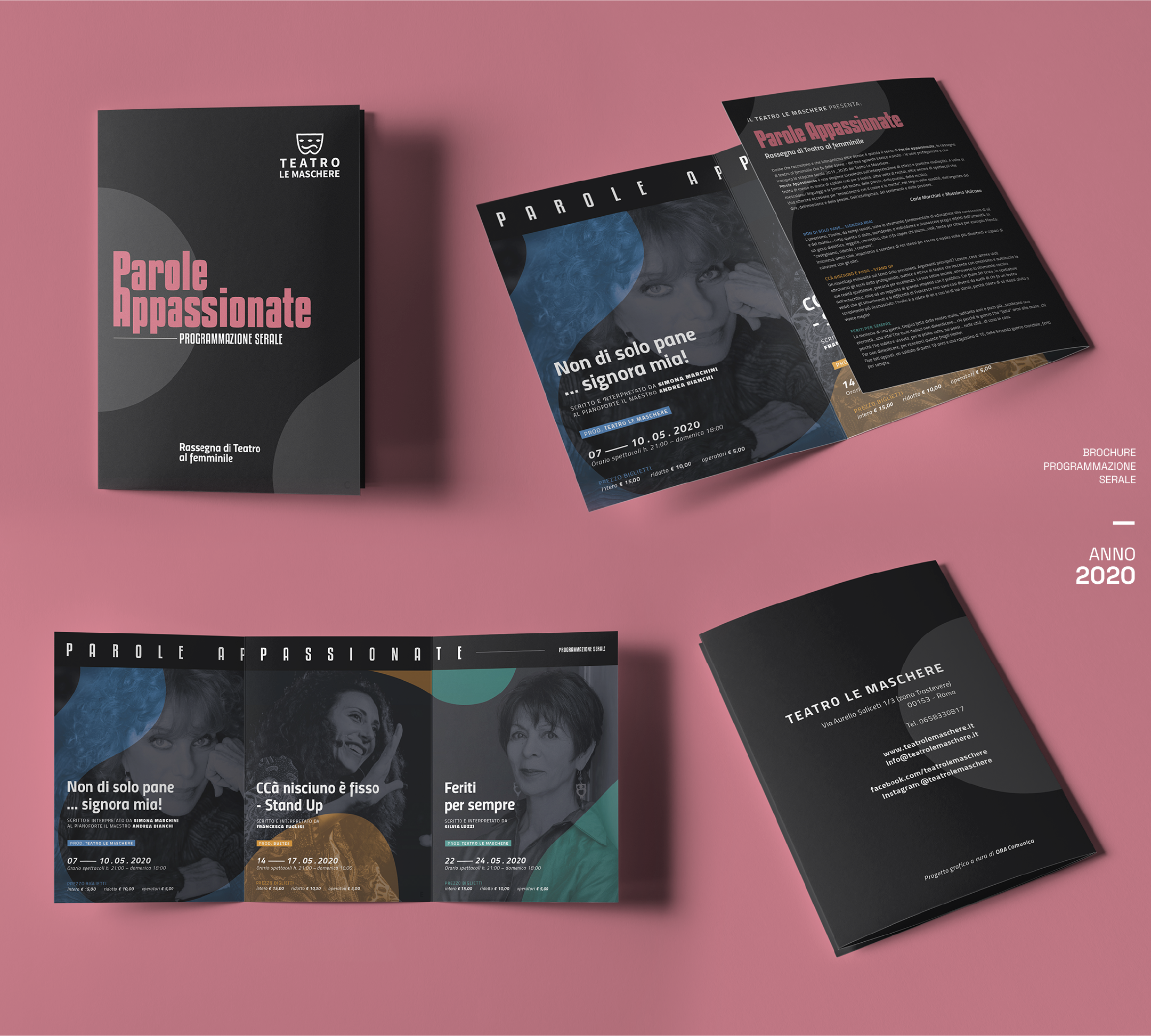 ORA Portfolio | Teatro Le Maschere | Brochure Serali 2019-2020